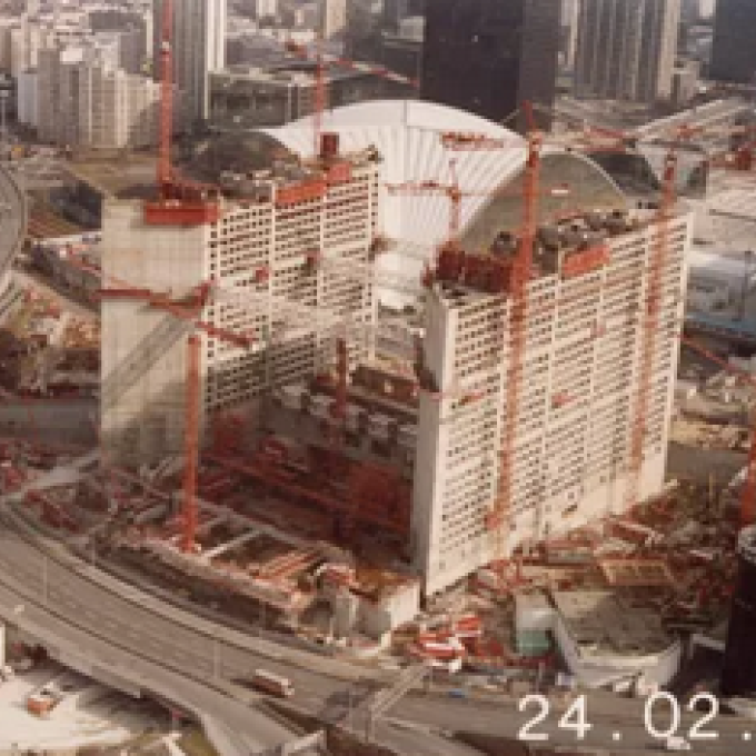 Construction de La Grande Arche - 1987
