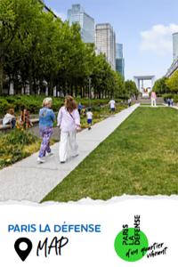 Couverture Plan piétons de Paris La Défense - août 2023